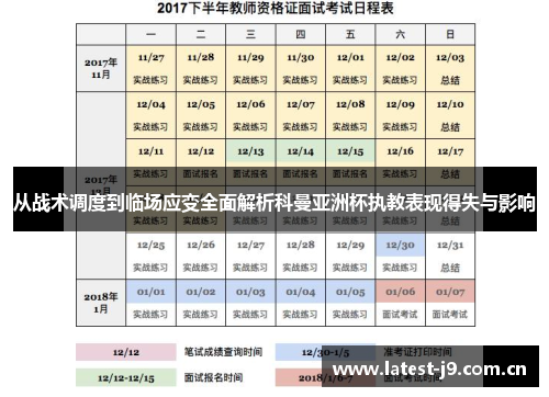 从战术调度到临场应变全面解析科曼亚洲杯执教表现得失与影响 从战术调度到临场应变全面解析科曼亚洲杯执教表现得失与影响